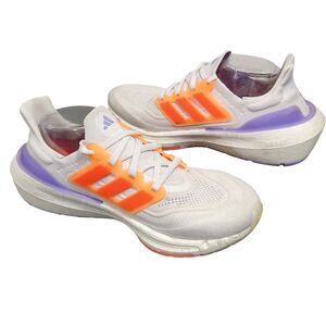 Adidas Ultraboost Light Athletic Shoe White Solar Red HQ6354 Womens Size 9